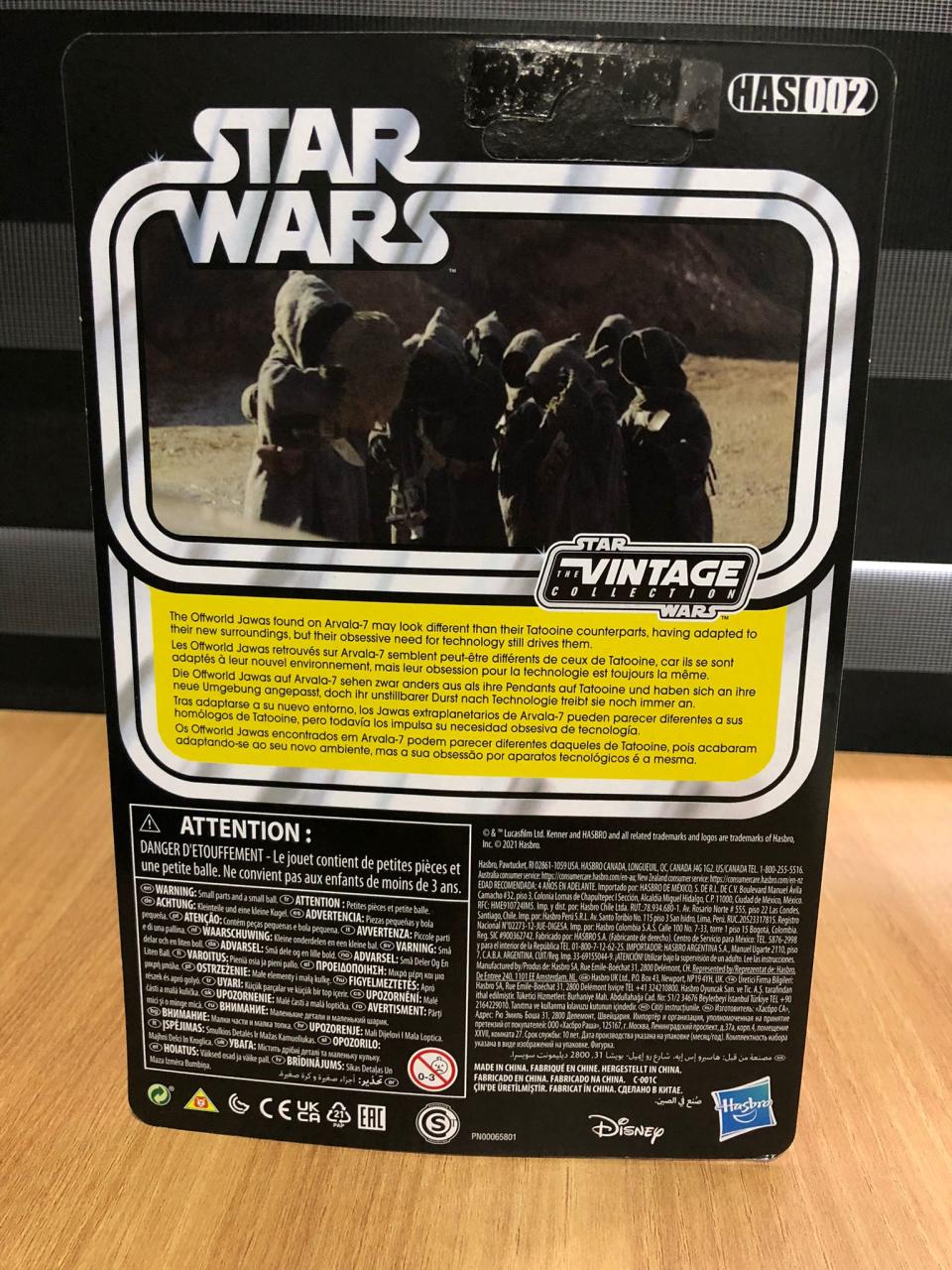 Back of the Jawa's card