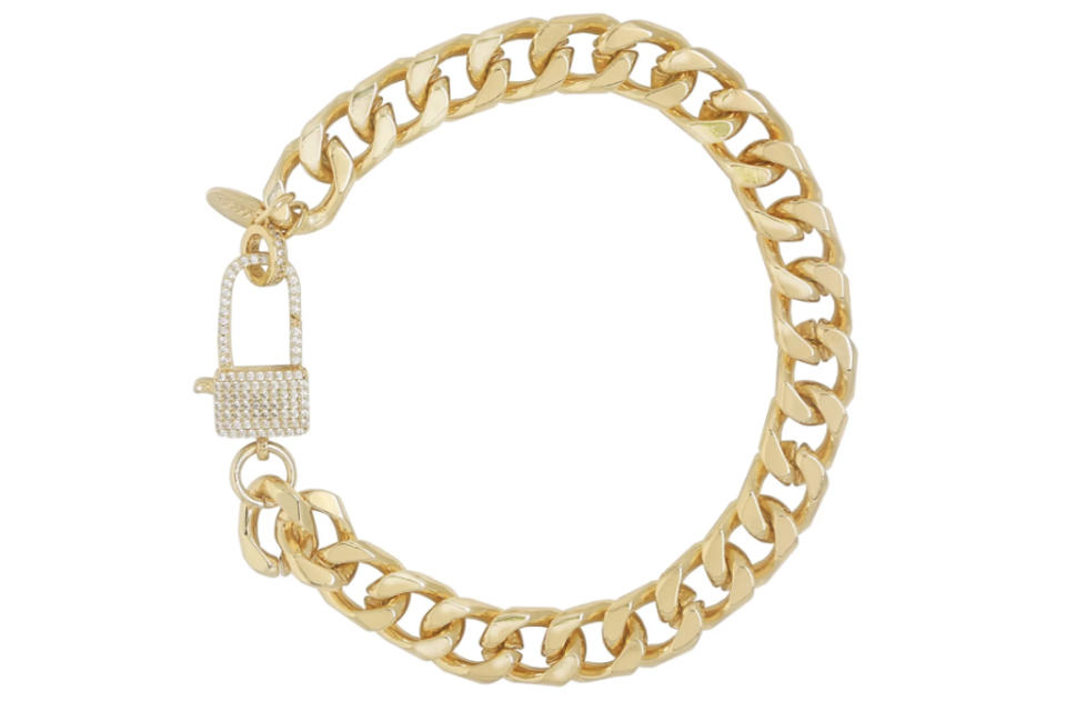 Ettika, gold ankle chain