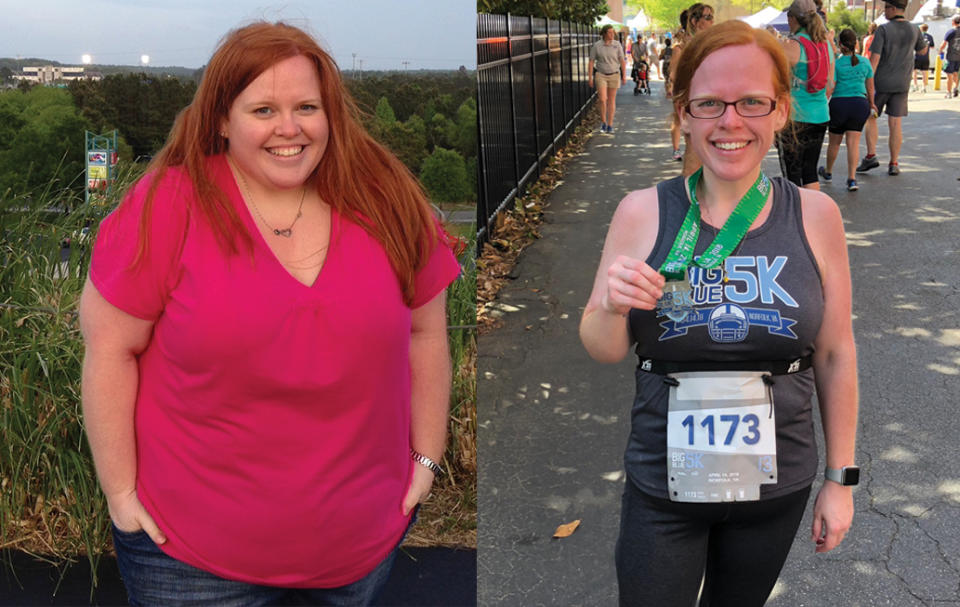 A few months into the Keto diet, Emily reignited an old passion for running. (Photo courtesy of Emily Golding)