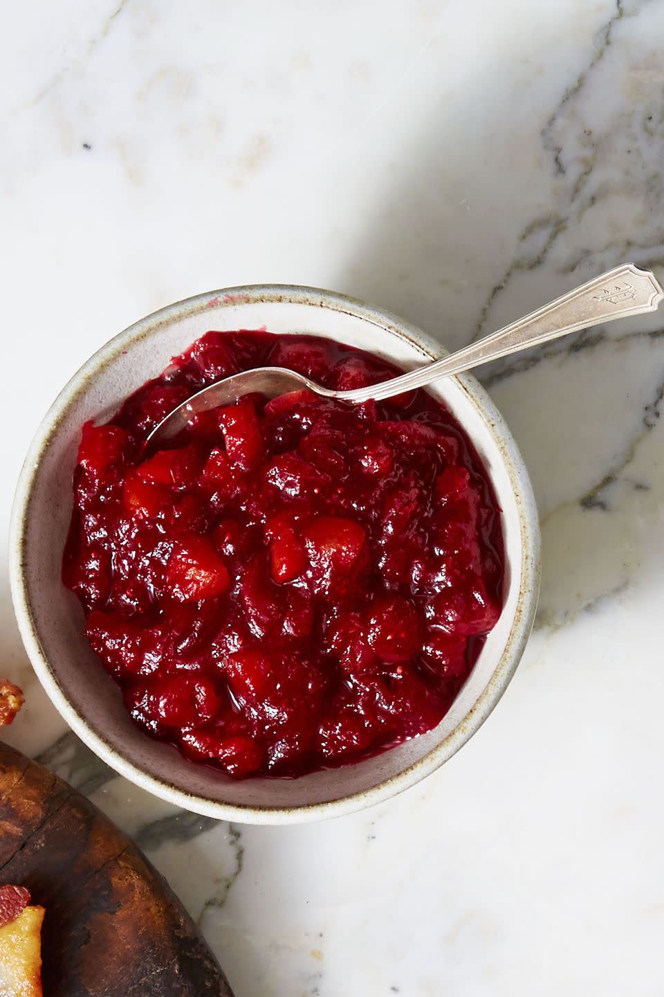 <p>Balance out the savory flavors on your plate with this sweet and tangy <a href="https://www.goodhousekeeping.com/holidays/thanksgiving-ideas/g112/cranberry-sauce-recipes/" rel="nofollow noopener" target="_blank" data-ylk="slk:cranberry sauce;elm:context_link;itc:0;sec:content-canvas" class="link ">cranberry sauce</a>. </p><p><em><a href="https://www.goodhousekeeping.com/food-recipes/easy/a46615/citrusy-cranberry-apricot-compote-recipe/" rel="nofollow noopener" target="_blank" data-ylk="slk:Get the recipe for Citrusy Cranberry-Apricot Compote »;elm:context_link;itc:0;sec:content-canvas" class="link ">Get the recipe for Citrusy Cranberry-Apricot Compote »</a></em></p>