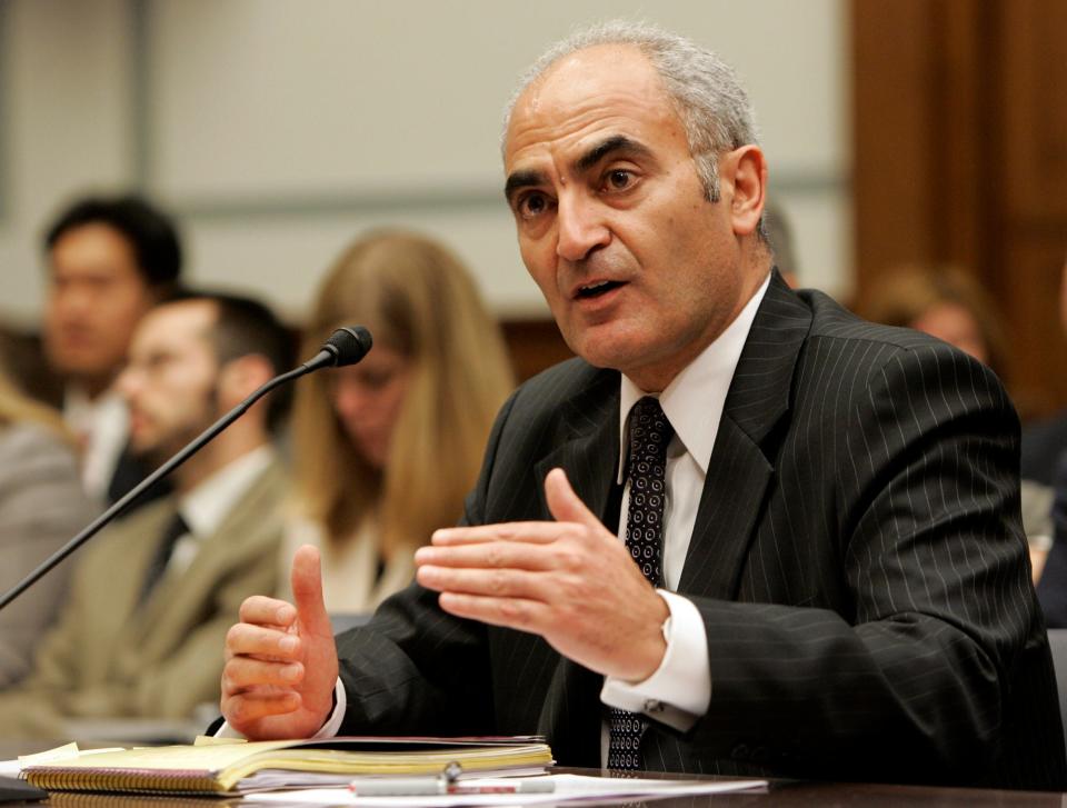 Moncef Slaoui, then of GlaxoSmithKline, testified on Capitol Hill in Washington on June 6, 2007, before the House Oversight and Government Reform committee hearing on the diabetes drug Avandia.