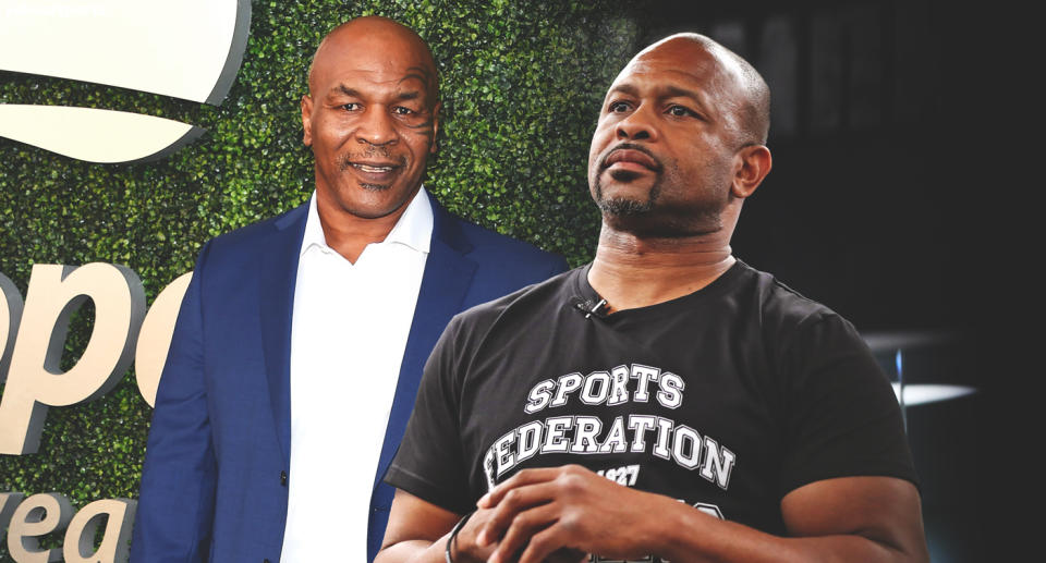 Former undisputed heavyweight champion Mike Tyson will face ex-champ Roy Jones on Sept. 12 in an exhibition bout at Dignity Health Sports Park in Carson, California. (Amber Matsumoto/Yahoo Sports) 