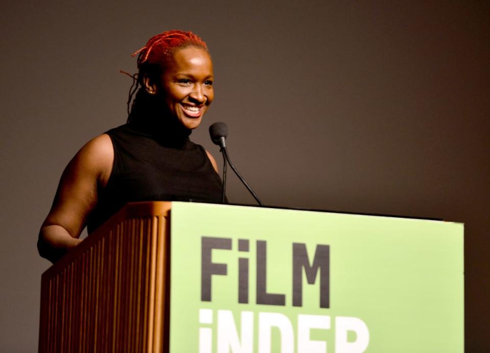 <div class="inline-image__caption"><p>Effie Brown speaks onstage at Filmmaker Keynote: Effie Brown during the Film Independent Forum at the DGA Theater on October 23, 2016, in Los Angeles, California. </p></div> <div class="inline-image__credit">Araya Diaz/Getty</div>