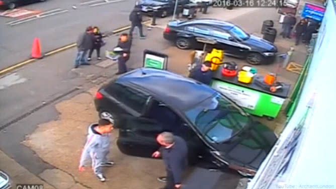 Ms Smith's business partner Keith Edwards confronted the man after the attack. Photo: CCTV