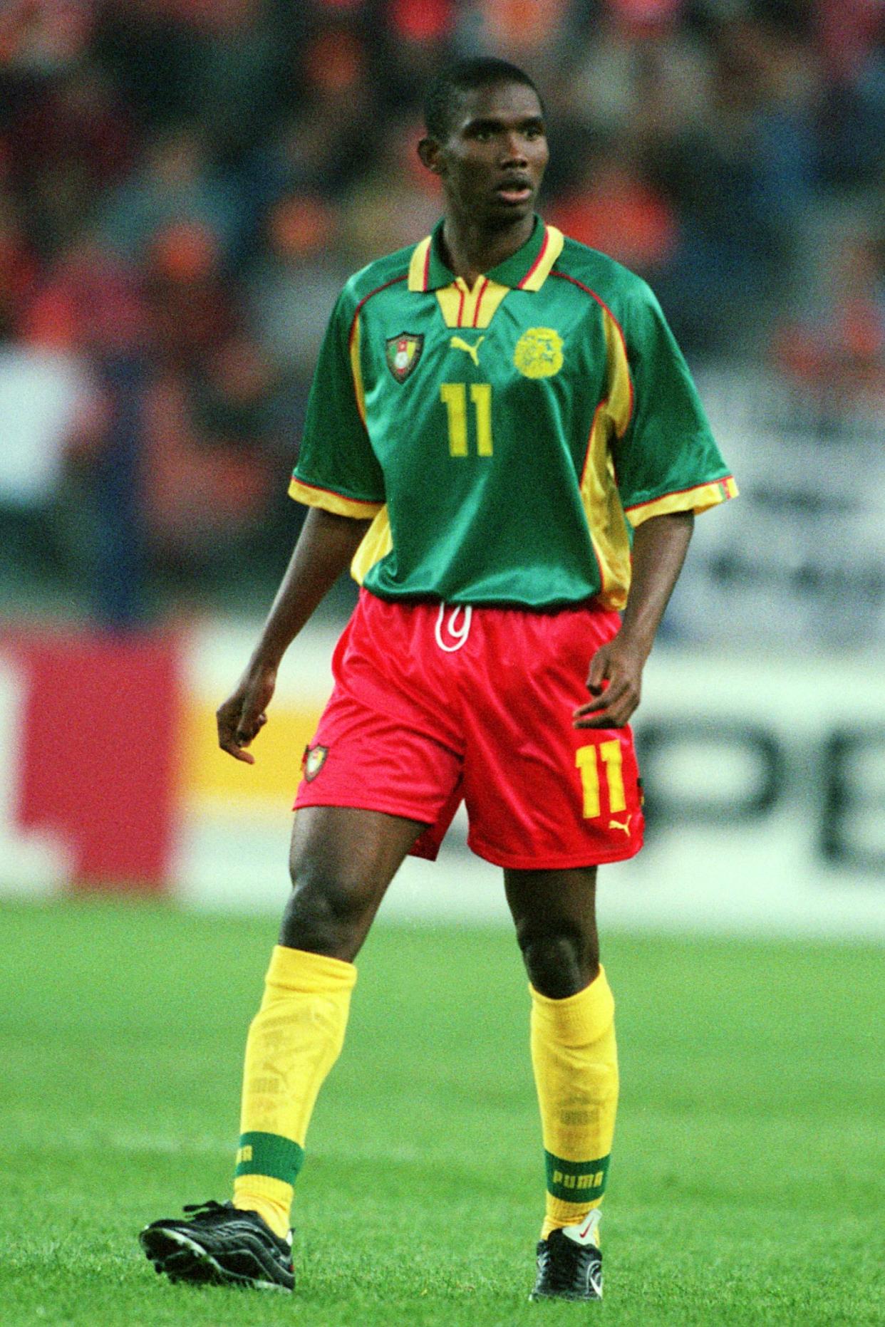 Samuel Eto'o representó a Camerún en cuatro Copas del Mundo  (Foto de: Tom Honan/EMPICS via Getty Images)