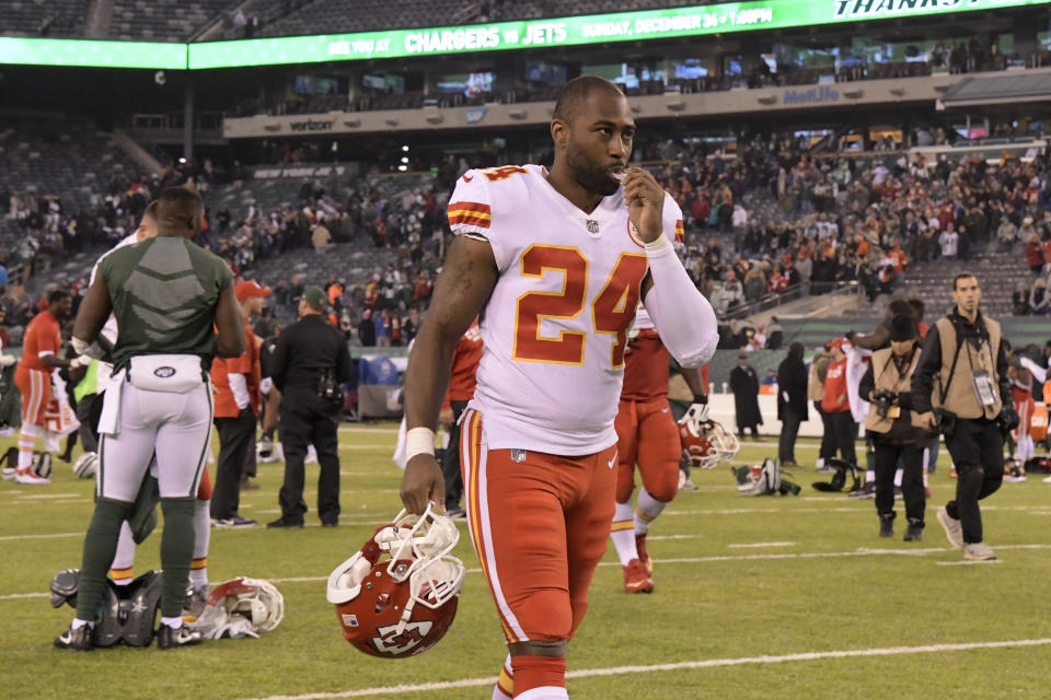 Cornerback Darrelle Revis was released by the Chiefs on Thursday. (AP)