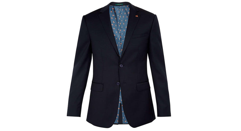 Ted Baker Performance Wool Tailored Suit Jacket 