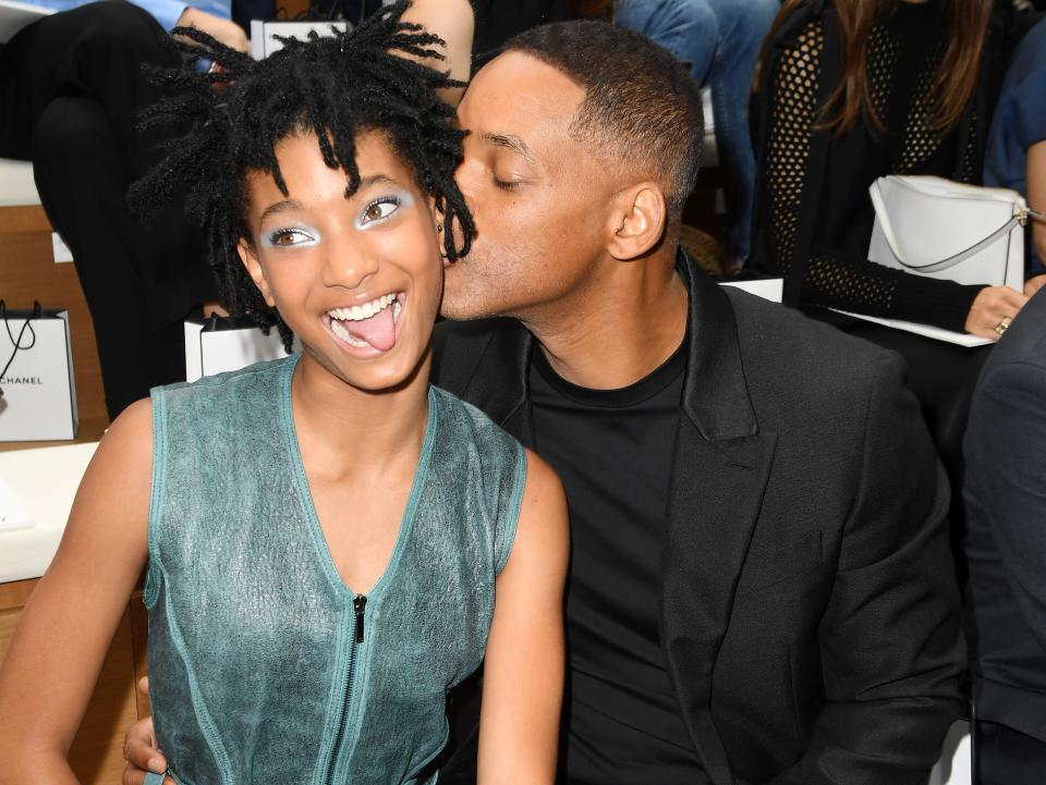 Willow Smith and Will Smith at the Chanel Haute Couture show July 2016