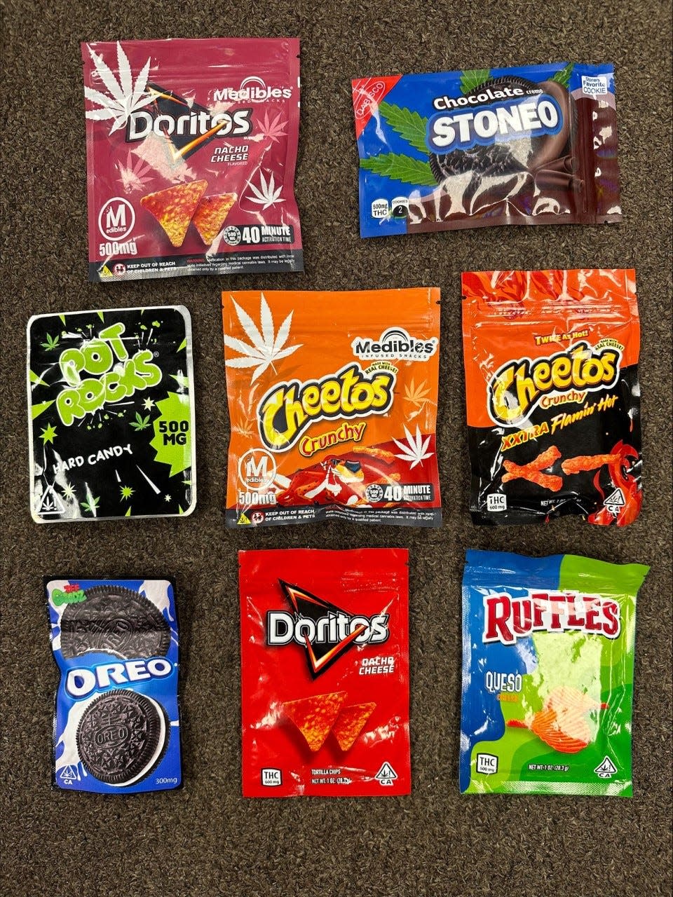 After an arrest and drug seizure in 2022, the Pawtucket police advised parents to keep an eye out for marijuana edibles in packages that look similar to packaging for common snacks.