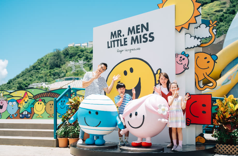 Mr. Men Little Miss家族成員連同「賽馬會喜伴同行計劃」大使「閃閃」於即日起至8月31日進駐海洋公園，舉行「海洋公園 x Mr. Men Little Miss 獨一無二夏日派對」。