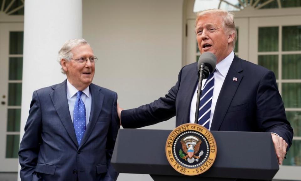 Donald Trump on Mitch McConnell: ‘My relationship with this gentleman is outstanding.’