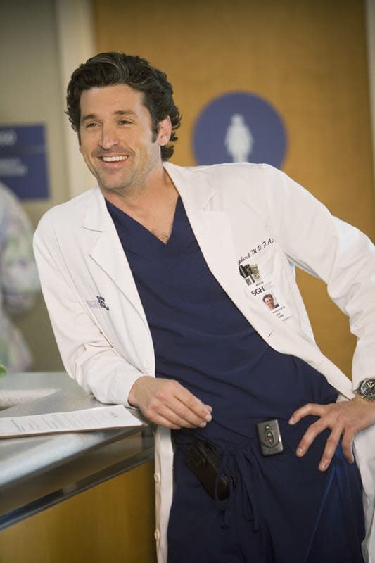 Patrick Dempsey interpretando al neurocirujano Derek McDreamy Shepherd