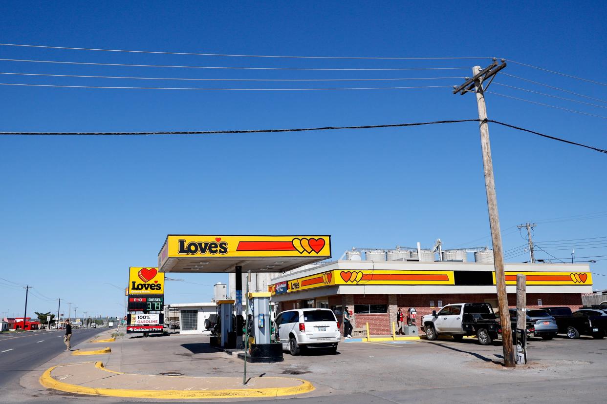 The first Love’s location is pictured April 12 in Watonga.