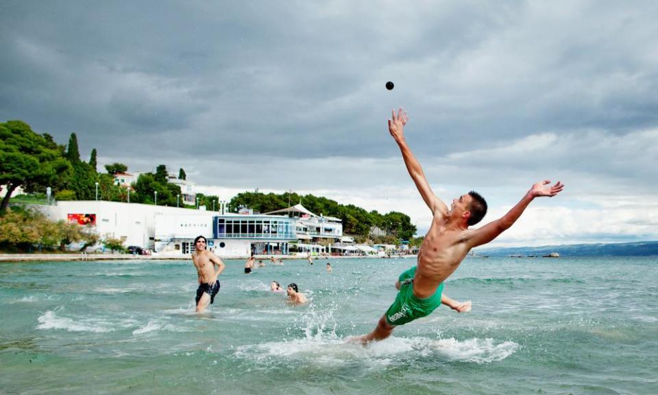 Picigin, a ball game played at the beach in Split