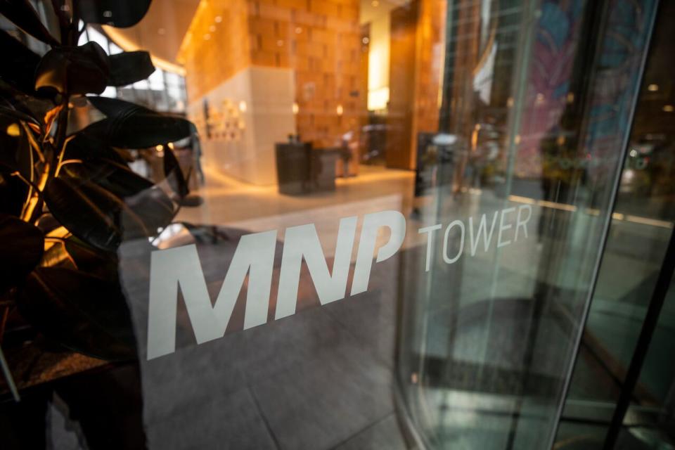 MNP LLP offices are pictured in Vancouver, B.C on Monday April 8, 2024. 