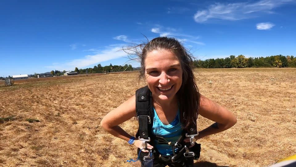 Halnon was flooded with even more awe for her mother, considering that the older woman had jumped out of a plane as well when she turned 60. - Eugene Skydivers