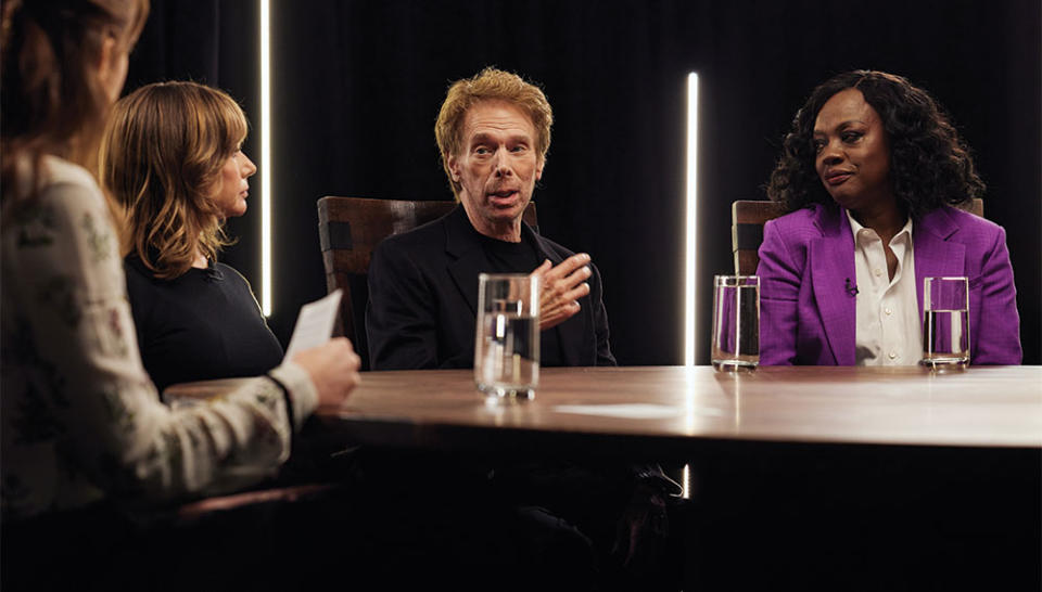 From left: Krieger, Bruckheimer and Davis