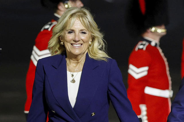 First lady Jill Biden makes appearance before Phillies game