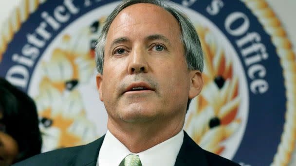 PHOTO: Texas Attorney General Ken Paxton speaks at a news conference in Dallas,  June 22, 2017.  (Tony Gutierrez/AP, FILE)