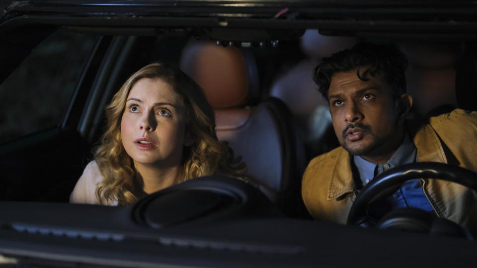 Rose McIver and Utkarsh Ambudkar in Ghosts