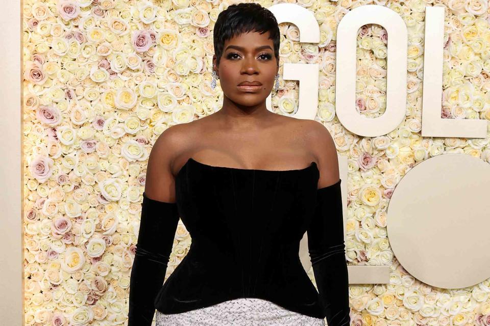 <p>Amy Sussman/Getty</p> Fantasia Barrino at the 2024 golden Globes
