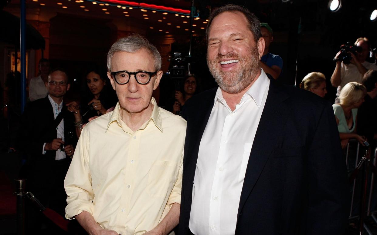 Woody Allen said he thinks the Me Too movement, which emerged from the scandal surrounding Harvey Weinstein (right) is a long overdue reckoning - Getty Images North America