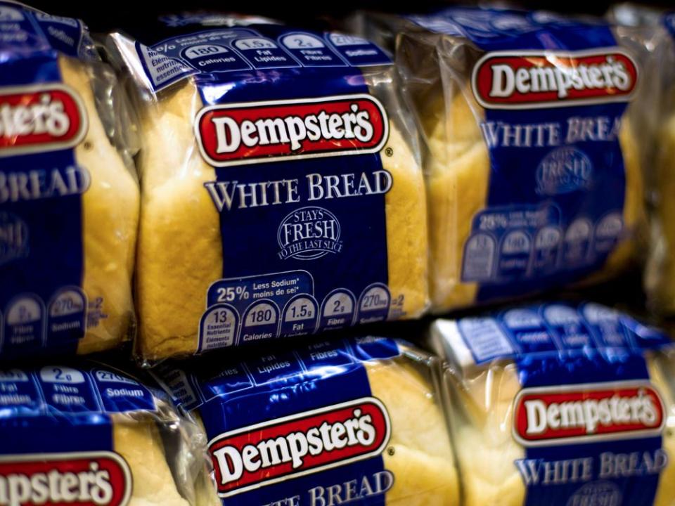  Bread for sale at a grocery store in Toronto. Grocers seek to attract shoppers with low prices on staples such as bread.