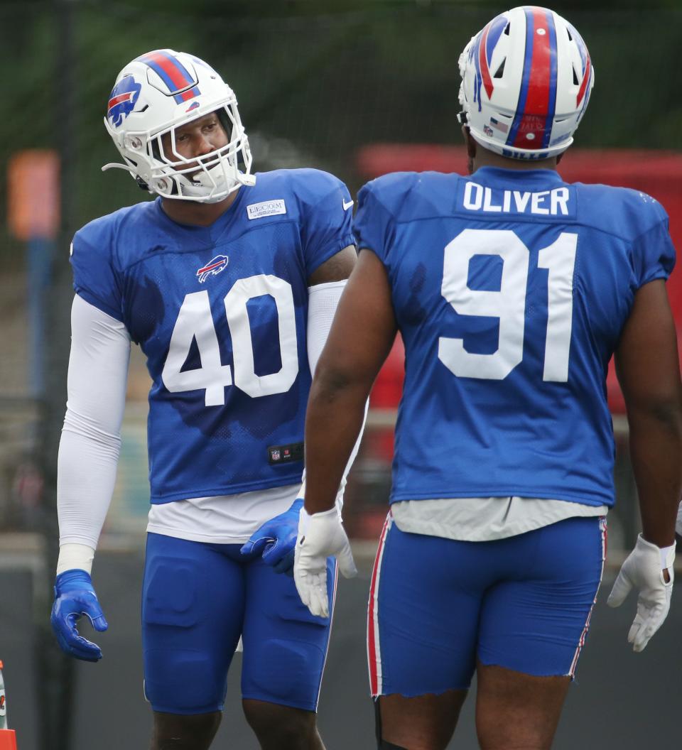 Ed Oliver can't wait to see how much havoc he and Von Miller can create up front for the Bills defense this season.