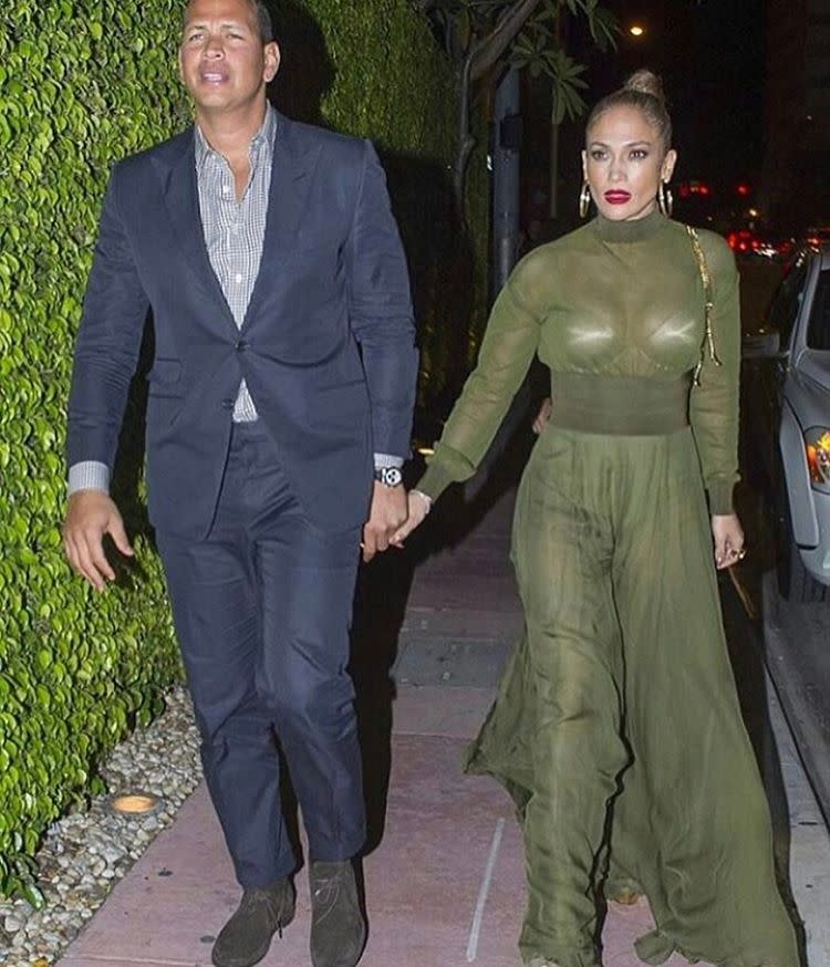 Alex Rodriguez y Jennifer Lopez