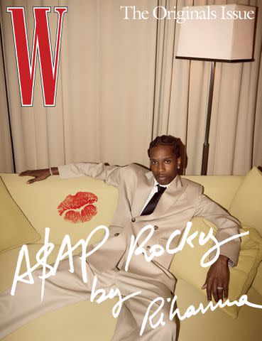 <p>Rihanna/W Magazine</p> A$AP Rocky W Magazine