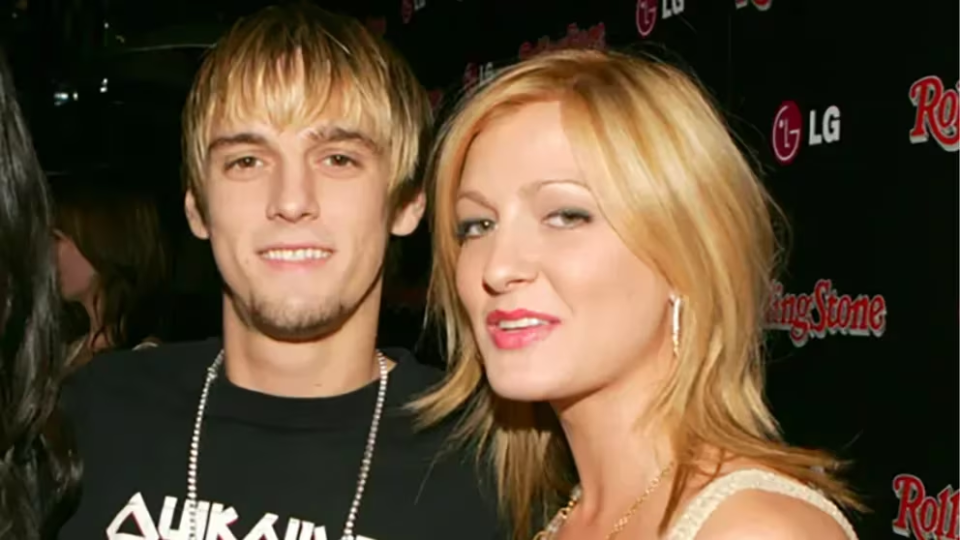 Bobbie Jean Carter con Aaron Carter / Cortesía