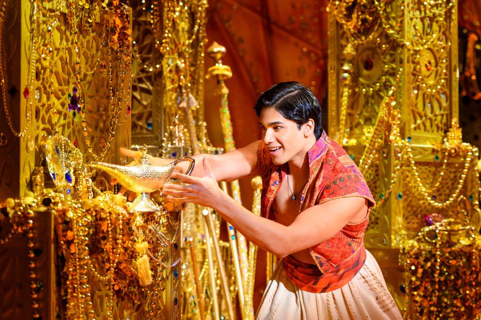 Enjoy the production of Disney’s “Aladdin,” with Adi Roy starring as the title character, this weekend on the Kravis Center stage. Photo by Deen van Meer ©Disney. 