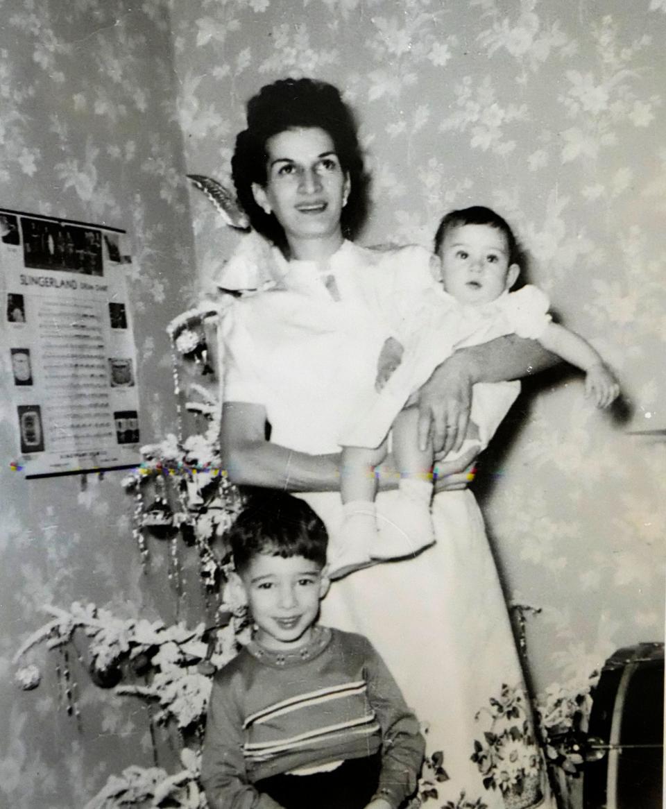 Jennie Fischer with her children Josephine and Charlie.