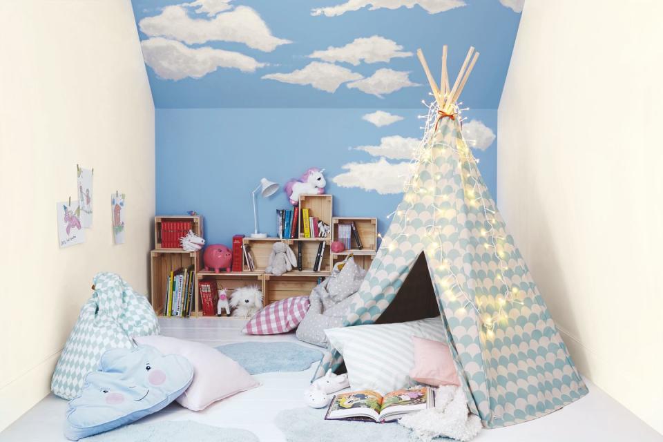 <p>Give your little ones a space of their own with a thoughtfully-designed space. As well as ensuring it's cosy and fun, it will spark imagination and creativity, too. </p><p>'Contrast pops of colour against this sky blue backdrop for a dynamic and eclectic look – it'll only take a few small accents to give Nordic Sky a whole new outlook. Bright cushions, flowers and artwork can be changed whenever the mood takes you so dive in.'</p><p>Pictured: '<a href="https://go.redirectingat.com?id=127X1599956&url=https%3A%2F%2Fwww.homebase.co.uk%2Fdulux-matt-nordic-sky-matt-emulsion-paint-2.5l%2F12809001.html&sref=https%3A%2F%2Fwww.housebeautiful.com%2Fuk%2Fdecorate%2Fwalls%2Fg36128885%2Fcolour-schemes-high-traffic-rooms%2F" rel="nofollow noopener" target="_blank" data-ylk="slk:Nordic Sky' by Dulux;elm:context_link;itc:0;sec:content-canvas" class="link ">Nordic Sky' by Dulux</a><br></p><p><strong>Like this article? <a href="https://hearst.emsecure.net/optiext/cr.aspx?ID=DR9UY9ko5HvLAHeexA2ngSL3t49WvQXSjQZAAXe9gg0Rhtz8pxOWix3TXd_WRbE3fnbQEBkC%2BEWZDx" rel="nofollow noopener" target="_blank" data-ylk="slk:Sign up to our newsletter;elm:context_link;itc:0;sec:content-canvas" class="link ">Sign up to our newsletter</a> to get more articles like this delivered straight to your inbox.</strong></p><p><a class="link " href="https://hearst.emsecure.net/optiext/cr.aspx?ID=DR9UY9ko5HvLAHeexA2ngSL3t49WvQXSjQZAAXe9gg0Rhtz8pxOWix3TXd_WRbE3fnbQEBkC%2BEWZDx" rel="nofollow noopener" target="_blank" data-ylk="slk:SIGN UP;elm:context_link;itc:0;sec:content-canvas">SIGN UP</a></p><p>Love what you’re reading? Enjoy <a href="https://go.redirectingat.com?id=127X1599956&url=https%3A%2F%2Fwww.hearstmagazines.co.uk%2Fhb%2Fhouse-beautiful-magazine-subscription-website&sref=https%3A%2F%2Fwww.housebeautiful.com%2Fuk%2Fdecorate%2Fwalls%2Fg36128885%2Fcolour-schemes-high-traffic-rooms%2F" rel="nofollow noopener" target="_blank" data-ylk="slk:House Beautiful magazine;elm:context_link;itc:0;sec:content-canvas" class="link ">House Beautiful magazine</a> delivered straight to your door every month with Free UK delivery. Buy direct from the publisher for the lowest price and never miss an issue!</p><p><a class="link " href="https://go.redirectingat.com?id=127X1599956&url=https%3A%2F%2Fwww.hearstmagazines.co.uk%2Fhb%2Fhouse-beautiful-magazine-subscription-website&sref=https%3A%2F%2Fwww.housebeautiful.com%2Fuk%2Fdecorate%2Fwalls%2Fg36128885%2Fcolour-schemes-high-traffic-rooms%2F" rel="nofollow noopener" target="_blank" data-ylk="slk:SUBSCRIBE;elm:context_link;itc:0;sec:content-canvas">SUBSCRIBE</a></p>