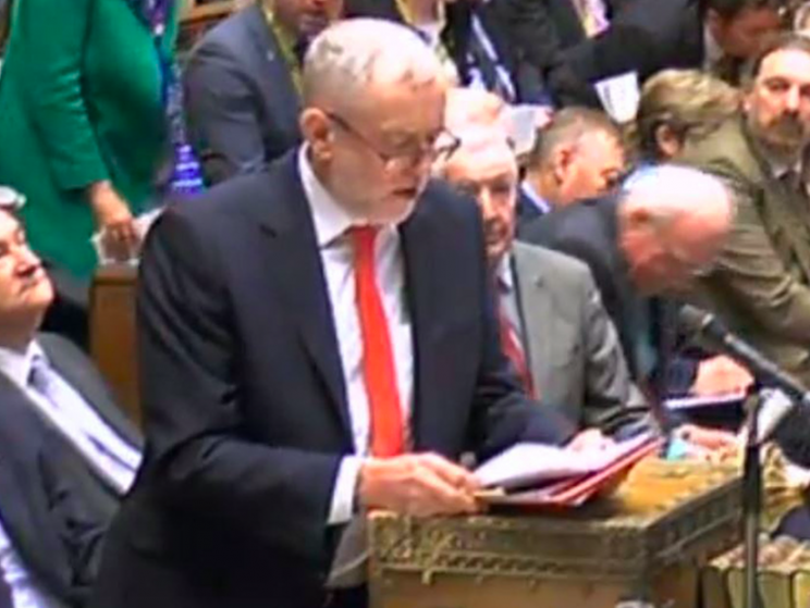 Jeremy Corbyn's performance at PMQs was blasted by his own MPs (PA)