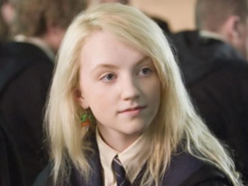 Evanna Lynch as Luna Lovegood in the “Harry Potter” franchise (Warner Bros Pictures)