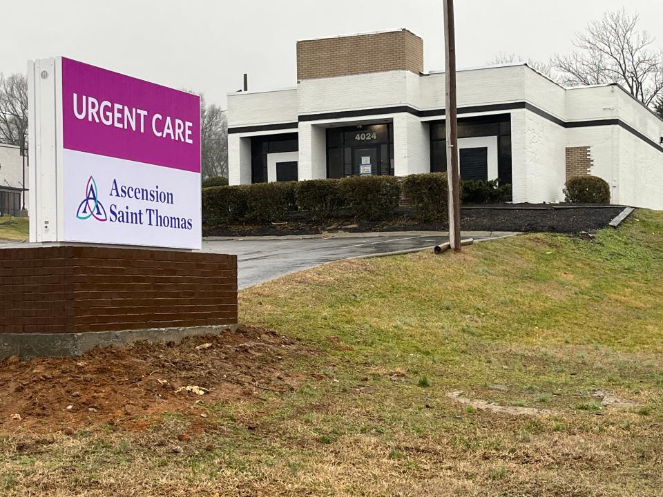 An Ascension Saint Thomas Urgent Care will open in this building on North Mt. Juliet Road.