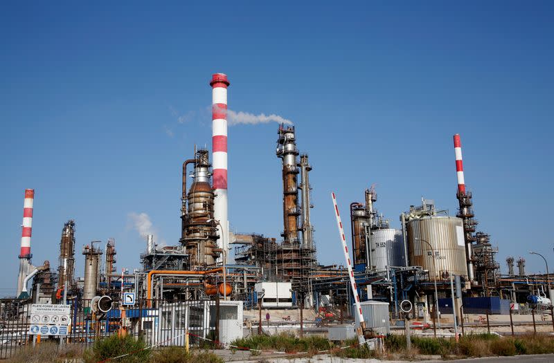 FILE PHOTO: General view of the Fos-Lavera oil hub near Marseille