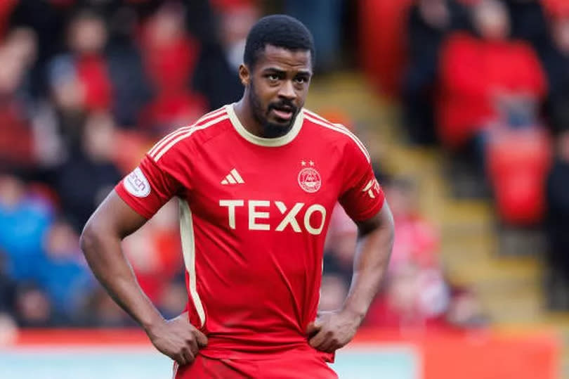 Duk in action for Aberdeen against Celtic at Pittodrie