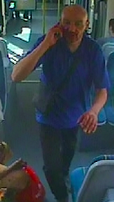 The pregnant woman was allegedly attacked by the suspect on the Clifton South tram in Nottingham on 20 July. (SWNS)