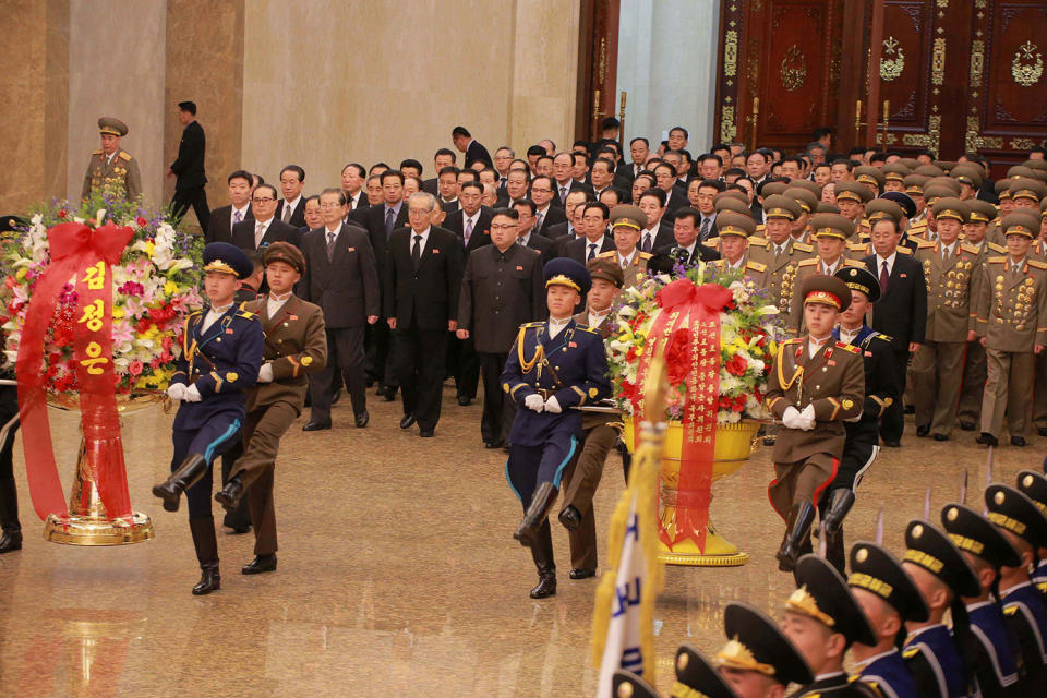 Kim Jong Un visits the Kumsusan Palace of the Sun