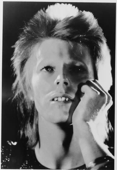 David Bowie in 1973 during his Ziggy Stardust period - Credit: AP Photo