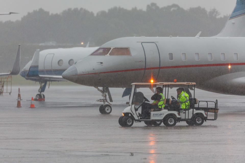 Taylor Swift's jet arrived in Sydney on Feb 19th from Melbourne. Credit: NewsWire Photos 