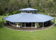 An octagonal, three-bedroom, family home built on a rotating platform near Wingham, about 250km (155miles) north east of Sydney, is shown in this undated handout picture. The house, which cost about A$700,000 ($641,000) to build, can complete a full rotation in about 30 minutes according to it's owners. To match Reuters Life! Story AUSTRALIA-HOUSE/ REUTERS/Handout (AUSTRALIA SOCIETY) FOR EDITORIAL USE ONLY. NOT FOR SALE FOR MARKETING OR ADVERTISING CAMPAIGNS - RTXRQ0E