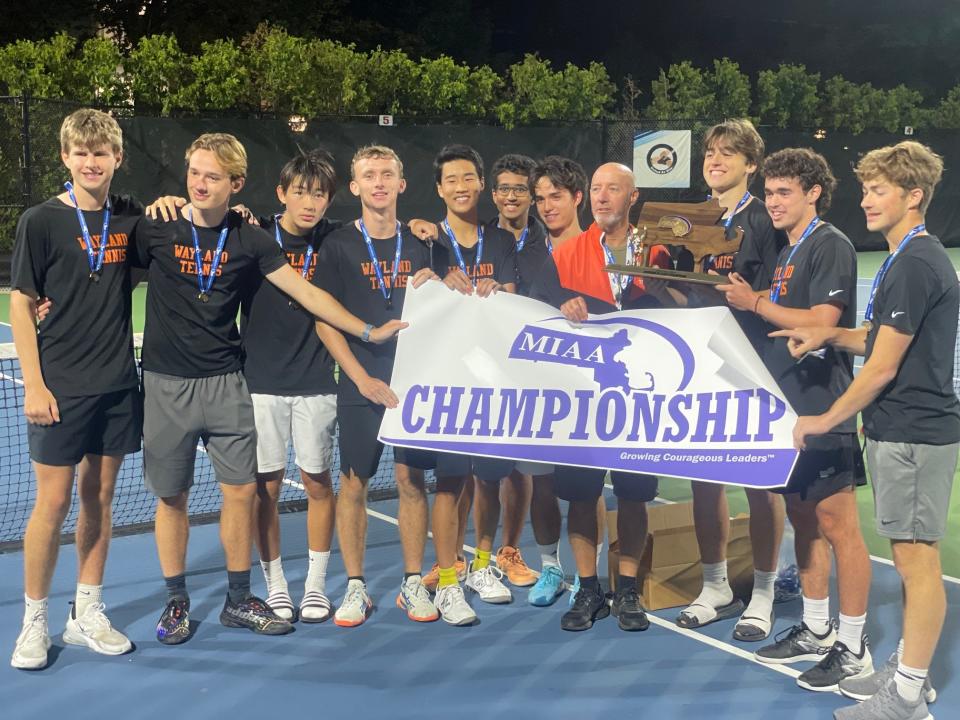 The Wayland boys tennis team was the last one standing after a long week of state championships.
