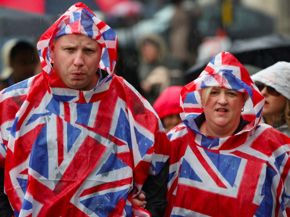 Union Jack Couple Rain