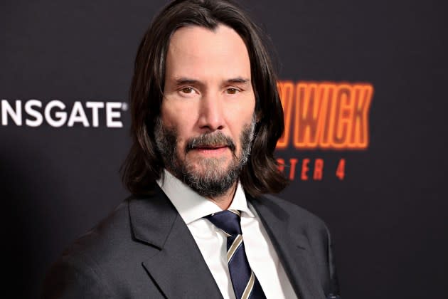 Keanu Reeves attends a screening of 'John Wick: Chapter 4.'  - Credit: Cindy Ord/WireImage