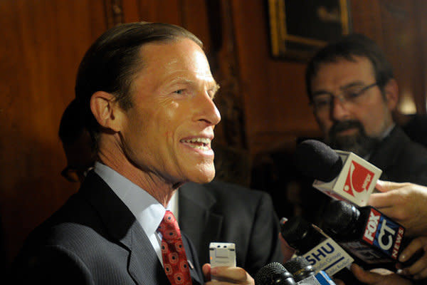 Minimum net worth: $79.11 million   Like many on Roll Call's list, much of Blumenthal's minimum net worth of $79.11 million comes from the family of his spouse. His wife, Cynthia Blumenthal, is the daughter of New York real estate magnate Peter Malkin.   Many of Cynthia Blumenthal's assets listed in the Peter L. Malkin Family 9 LLC are worth more than $1 million, including a real estate company in Sao Paulo, Brazil, multiple properties in midtown Manhattan and entities that leased and operated the Empire State Building.   When a senator's spouse's assets are worth more than $1 million, they fall into a broad category of "over $1 million" that requires no further delineation, meaning the Blumenthals' actual wealth could be far greater.   The value of assets in family trusts that will eventually go to the Blumenthal's dependent children were also reported in this year's filing and included in the overall calculation of the senator's minimum net worth.   The senator reported a single mortgage of $500,000 to $1 million as a liability.   <em>Published with permission from <a href="http://corporate.cqrollcall.com/">CQ Roll Call</a>.</em>  <a href="http://www.cnbc.com/id/49521074?__source=huffpost|richestmemberscongress|&par=huffpost" target="_hplink">Read more at CNBC. </a> 