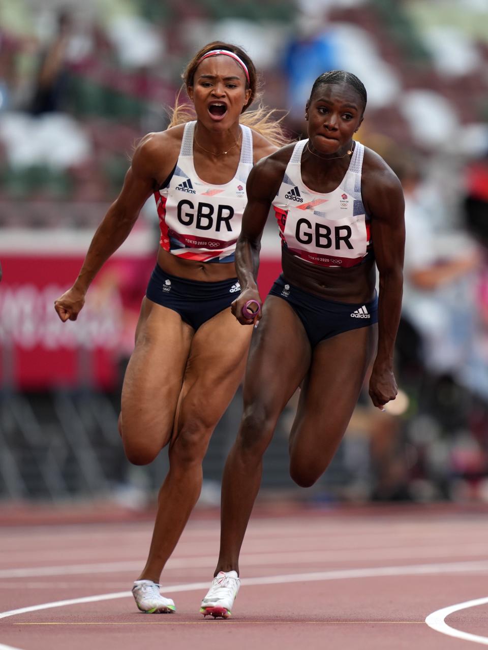 Great Britain’s Dina Asher-Smith returned for the 4x100m relay (Joe Giddens/PA) (PA Wire)