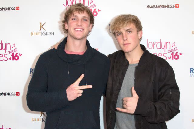 Tasia Wells/Getty Logan Paul with his brother Jake Paul